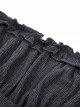 Gothic Style Elegant Sexy One Shoulder Irregular Lace Cuffs Retro Black Shredded Sleeves Elastic Top