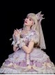 Gorgeous Dreamy Girl Pearl Lace Ruffle Stereoscopic Rolled Waist Flower Yarn Palace Vintage Classic Lolita Dress
