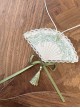 Grape Hyacinth Series Elegant Floral Embroidery Classic Lolita Bowknot Tassel Lace Fan Pendant Necklace