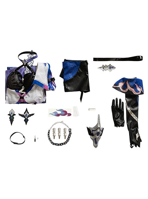 Game Honkai Star Rail Halloween Cosplay Acheron Updated Version Costume Full Set