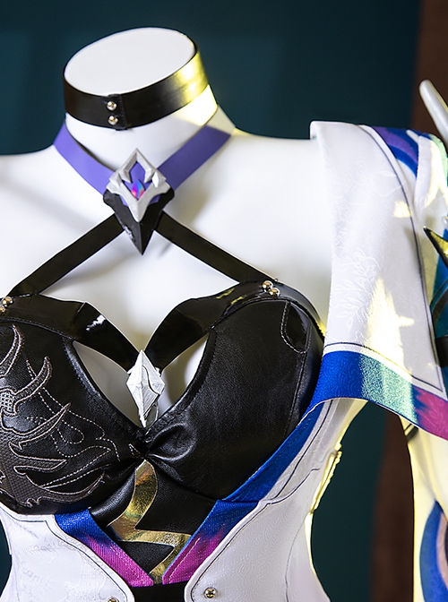 Game Honkai Star Rail Halloween Cosplay Acheron Updated Version Costume Full Set