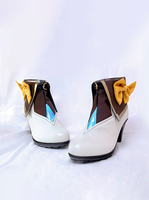 Honkai Star Rail Halloween Cosplay Firefly Accessories White High Heels Shoes