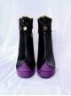 Wandering Witch The Journey Of Elaina Halloween Cosplay Elaina Accessories Purple Sole Ankle Boots Shoes