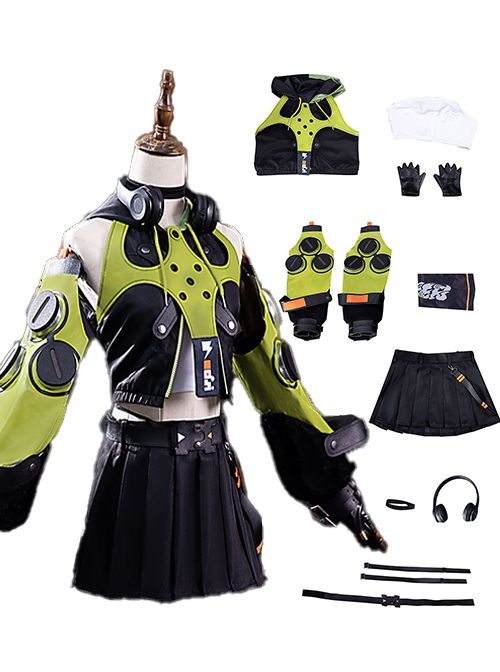 Game Zenless Zone Zero Halloween Cosplay Anby Demara Costume Set