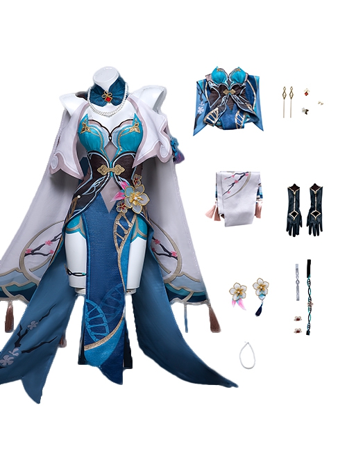 Game Honkai Star Rail Halloween Cosplay Ruan Mel Costume Full Set