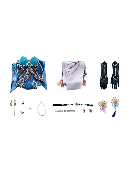 Game Honkai Star Rail Halloween Cosplay Ruan Mel Costume Full Set