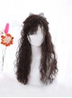 Little Devil Girl Series Daily Mid Split Bangs Soft Long Curly Hair Sweet Lolita Fluffy Sheep Curl Wig
