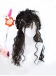 Little Devil Girl Series Daily Mid Split Bangs Soft Long Curly Hair Sweet Lolita Fluffy Sheep Curl Wig