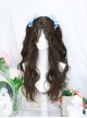Little Devil Girl Series Daily Mid Split Bangs Soft Long Curly Hair Sweet Lolita Fluffy Sheep Curl Wig