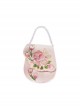 Butterfly Girl Series Crossbody Chinese Style Crystal Beaded Handbag Botanical Flower Embroidery Sweet Lolita Bag