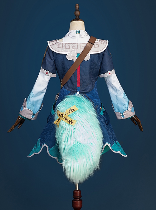 Honkai Star Rail Halloween Cosplay HuoHuo Costume Set Without Tail