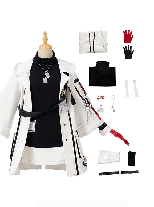 Arknights Game Halloween Cosplay Texas Cold Winter Messenger Skin Costume Full Set
