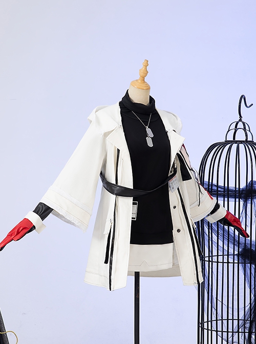 Arknights Game Halloween Cosplay Texas Cold Winter Messenger Skin Costume Full Set