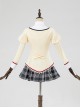Puella Magi Madoka Magica Halloween Cosplay Kaname Madoka School Uniform Version Costume Full Set