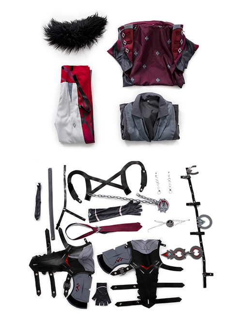 Game Genshin Impact Halloween Cosplay Wriothesley Costume Full Set