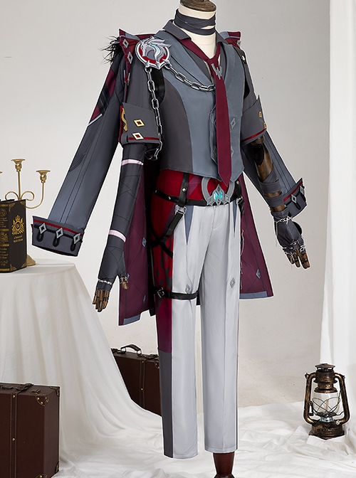 Game Genshin Impact Halloween Cosplay Wriothesley Costume Full Set
