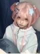 Sleepwalking Sweetheart Series Pink White Gradient Hottie Style Y2K Curly Jellyfish Head Short Hair Sweet Lolita Wig