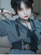 Vintage Versatile Gothic Punk Sweet Cool Black Brown Leather Bowknot Belt Cross Straps Waistcoat