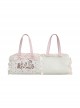 Little Animal Tailor Shop Series Cute Retro Doll Ruffle Print Satin Mercerized Bowknot Sweet Lolita Crossbody Bag