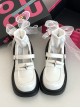 Vintage British College Style Bright Leather Thick Bottom Chunky Heel School Lolita Mary Jane Shoes