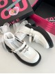 Vintage British College Style Bright Leather Thick Bottom Chunky Heel School Lolita Mary Jane Shoes