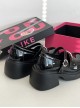 Vintage British College Style Bright Leather Thick Bottom Chunky Heel School Lolita Mary Jane Shoes