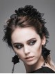 Gothic Style Exquisite Handmade Velvet Roses Decorated Black Women's Headdress