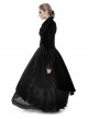 Gothic Style Retro Layered Lapel Velvet Gorgeous Long Tail Exquisite Lace Elegant Black Long Sleeves Coat