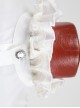 Gothic Style Gorgeous Ruffled High Collar Retro Exquisite Bow Tie Elegant White Chiffon Lantern Sleeves Shirt