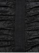 Gothic Style Dark Decadent Knitted Material Small Barbell Rope Design Black Loose Hooded Long Coat