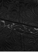 Gothic Style Lapel Unique Jacquard Dark Pattern Luxurious Gemstone Buttons Batwing Contour Black Slim Vest