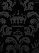 Gothic Style Elegant Stand Collar Gorgeous Velvet Floral Pattern Vintage Black Long Sleeves Slim Fit Shirt