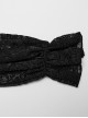 Gothic Style Elegant Lapel Exquisite Lace Splicing Ruffle Decoration Black Long Lantern Sleeves Slim Shirt