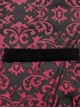Gothic Style Elegant Lapel Jacquard Dark Pattern Velvet Vintage Gem Buttons Black Red Gentleman Vest