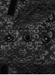 Gothic Style Vintage Lapel Jacquard Splicing Velvet Luxury Gem Buttons Gorgeous Black Gentleman Vest