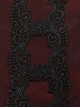 Gothic Style Lace Applique Beaded Front Center Decoration Adjustable Strap Red Daily Simple Bag
