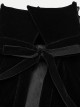 Gothic Style Unique Bat Collar Gorgeous Lace Appliques Splicing Retro Velvet Mysterious Black Cloak