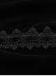 Gothic Style Unique Bat Collar Gorgeous Lace Appliques Splicing Retro Velvet Mysterious Black Cloak