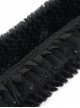 Gothic Style Soft Grain Plush With Detachable Lace Tie Black Velvet Scarf