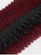 Gothic Style Soft Grain Plush With Detachable Lace Tie Red Velvet Scarf