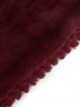 Gothic Style Soft Grain Plush With Detachable Lace Tie Red Velvet Scarf