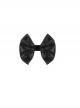 Gothic Style Handsome Flocking Crack Adjustable Black Bow Tie