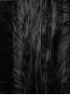 Gothic Style Luxury Velvet Splicing Plush Five Pointed Star Tassel Hem Elegant Black Bat Sleeves Hooded Cloak