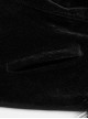 Gothic Style Luxury Velvet Splicing Plush Five Pointed Star Tassel Hem Elegant Black Bat Sleeves Hooded Cloak
