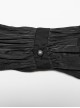 Gothic Style Elegant Ruffle Stand Collar Lace Pleated Woven Applique Vintage Black Long Sleeves Shirt
