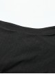 Punk Style High Collar Comfortable Stretch Knit Fabric Pointed Hem Handsome Black Loose Sleeveless Vest
