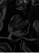 Gothic Style Lapel Gorgeous Flocked Devoured Mesh Vintage Mushroom Button Black Lantern Sleeves Shirt