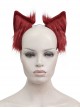 Gothic Style Sexy Plush Cute Cat Ears Red Personality Female Headdress