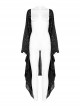 Gothic Style Unique Shining White Constellation Print Comfortable Cotton Light Flowing Black Shawl