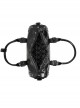 Punk Style Simple Metal Rivet Decoration With Skull Zipper Pattern Black Everyday Leather Bag